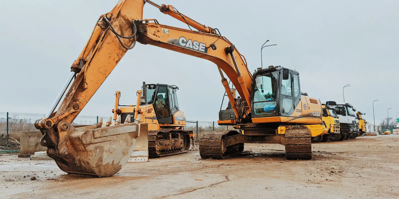 Excavation fleet equipment lineup in Memphis