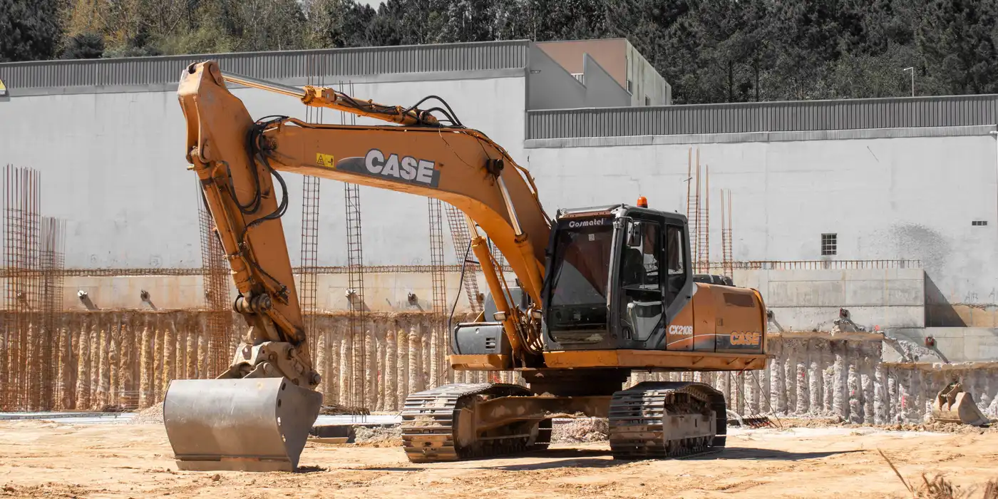 Excavation skid steer working on a job site in Memphis